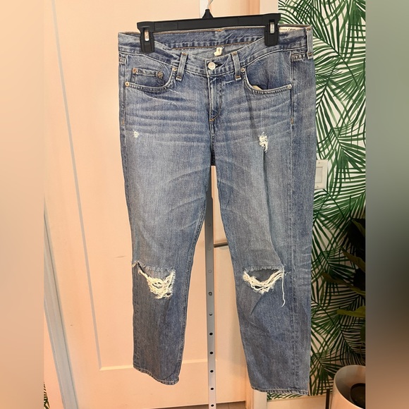 Rag & Bone Distressed Moss Boyfriend Jeans size 26 - Picture 2 of 12